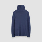 Blue Open Cashmere High Neck Jumper - Joseph