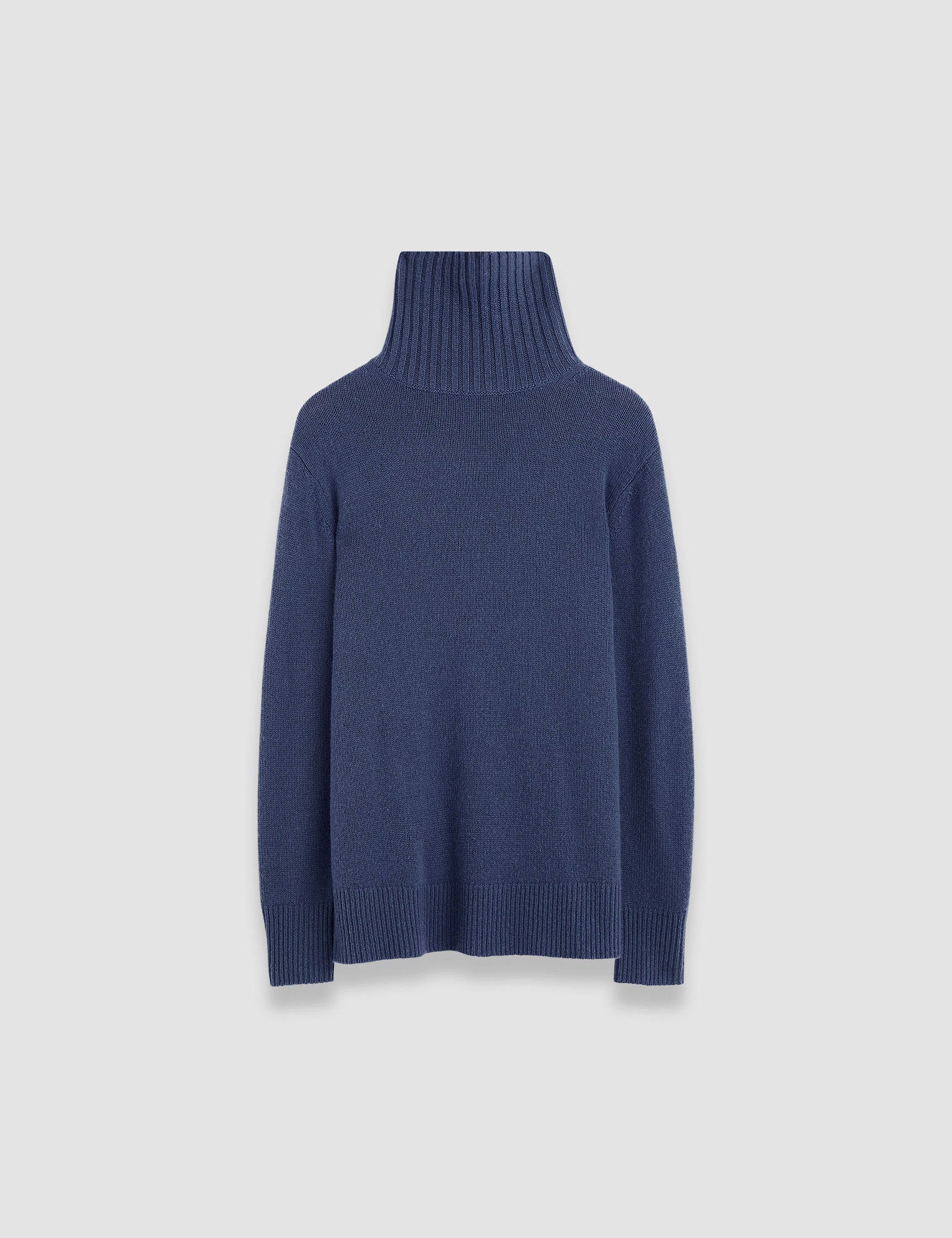 Blue Open Cashmere High Neck Jumper - Joseph