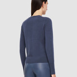 Blue Light Pure Cashmere Round Neck Jumper - Joseph