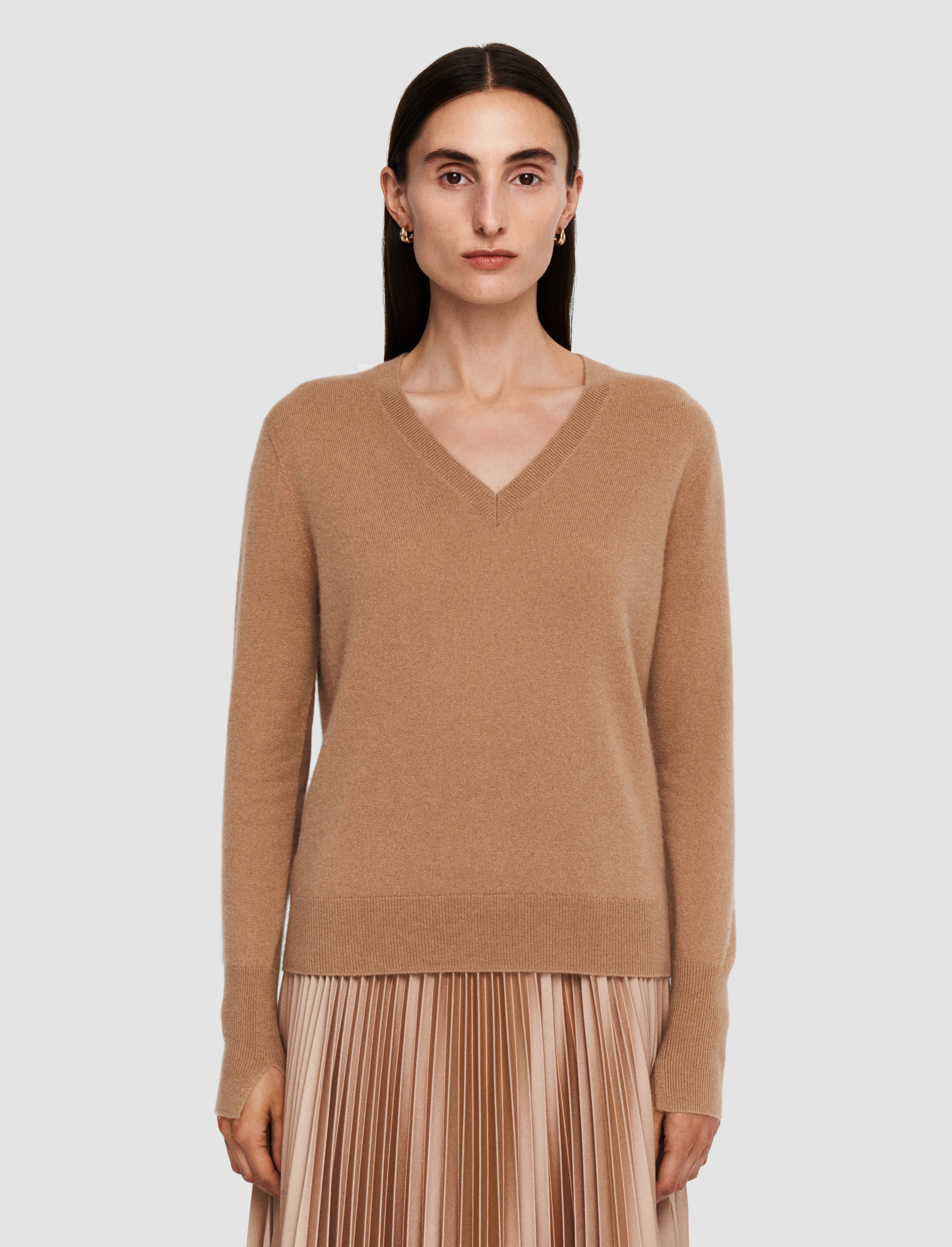 beige-light-pure-cashmere-v-neck-jumper-JOSEPH