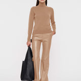 Beige Light Pure Cashmere High Neck Jumper - Joseph