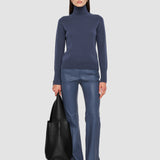 Blue Light Pure Cashmere High Neck Jumper - Joseph