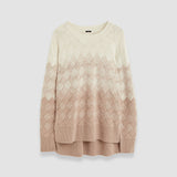 Ivory Weave Knit Round Neck Jumper - Joseph