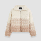 Ivory Weave Knit Puffer Jacket - Joseph