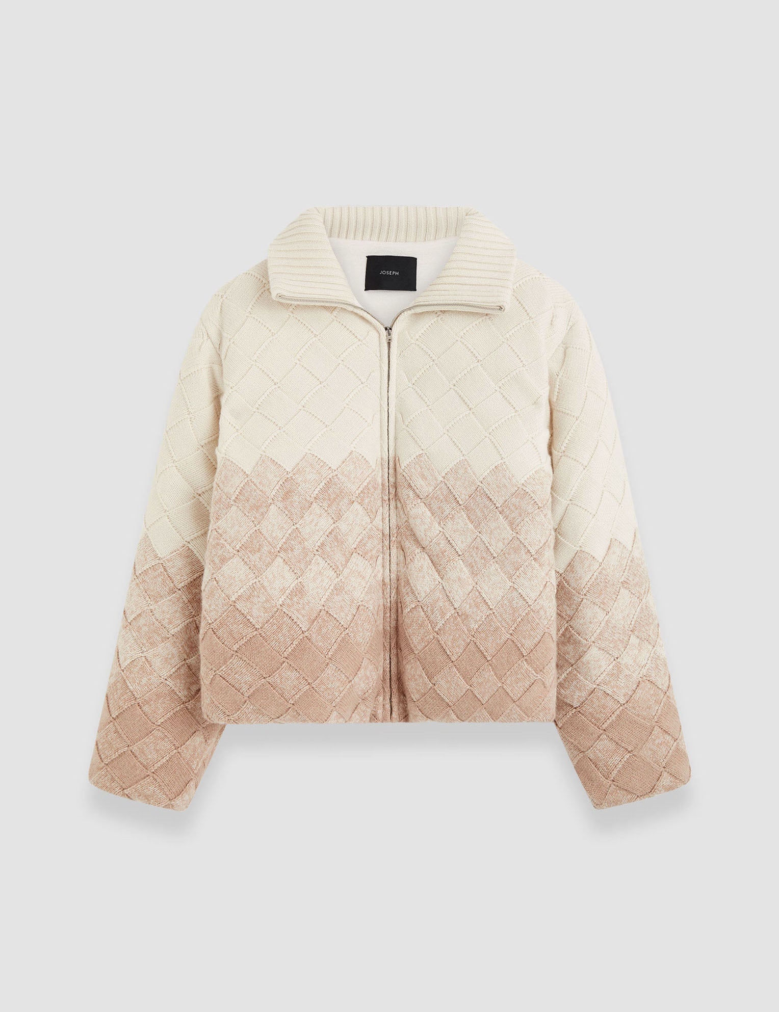 Ivory Weave Knit Puffer Jacket - Joseph