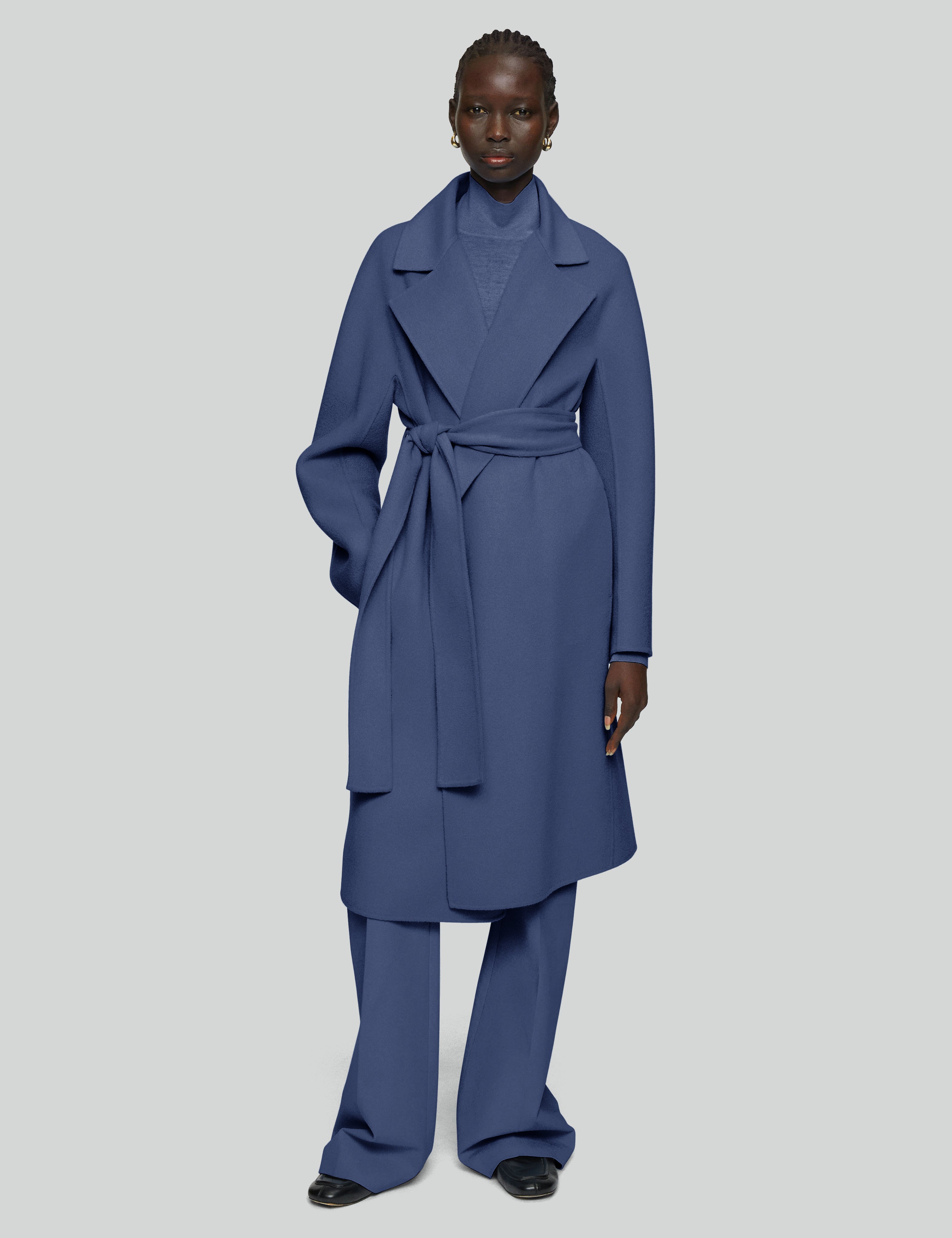 Blue Costa Double Face Cashmere Coat - Joseph