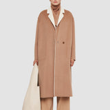 Ivory Edmond Reversible Double Face Cashmere Coat - Joseph