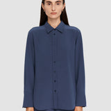 Blue Joe Silk Crepe de Chine Blouse - Joseph