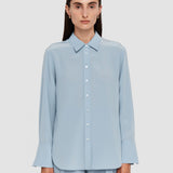 Blue Joe Silk Crepe de Chine Blouse - Joseph