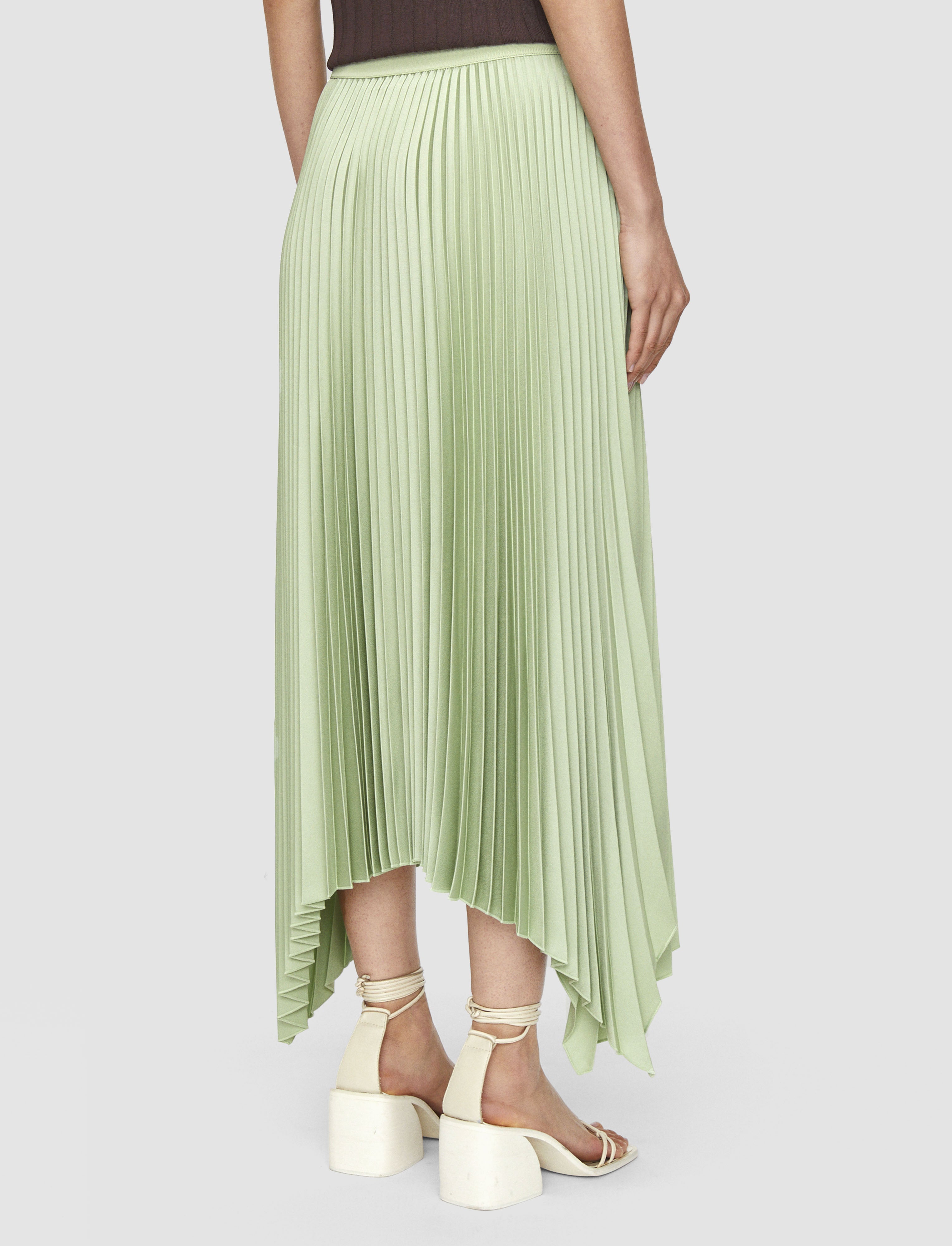 green-ade-knit-weave-plisse-skirt-JOSEPH