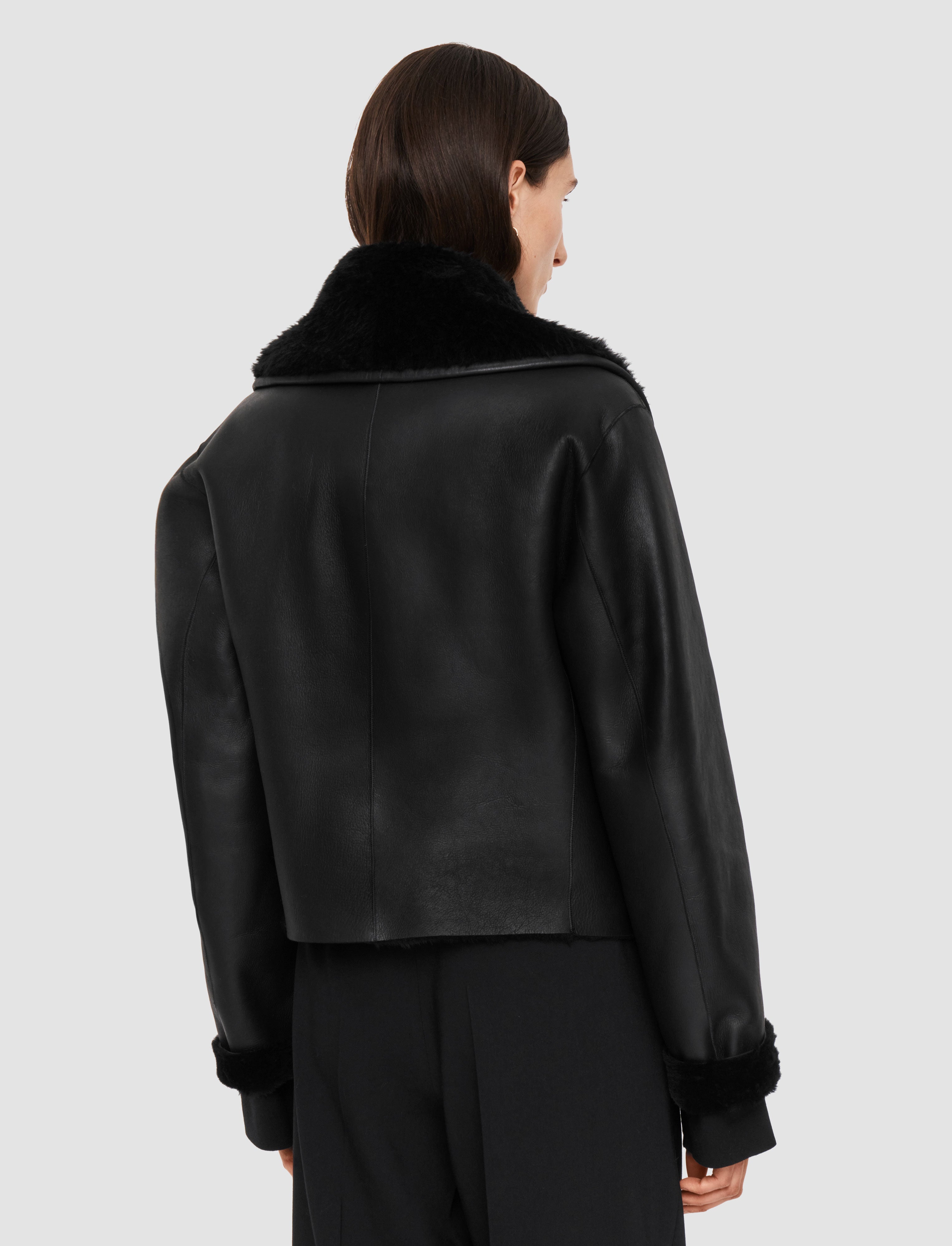 black-rousse-textured-shearling-jacket-JOSEPH