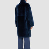 Blue Britanny Reversible Shearling Coat - Joseph