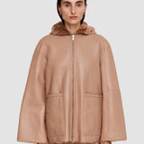 Beige Cosser Reversible Shearling Coat - Joseph