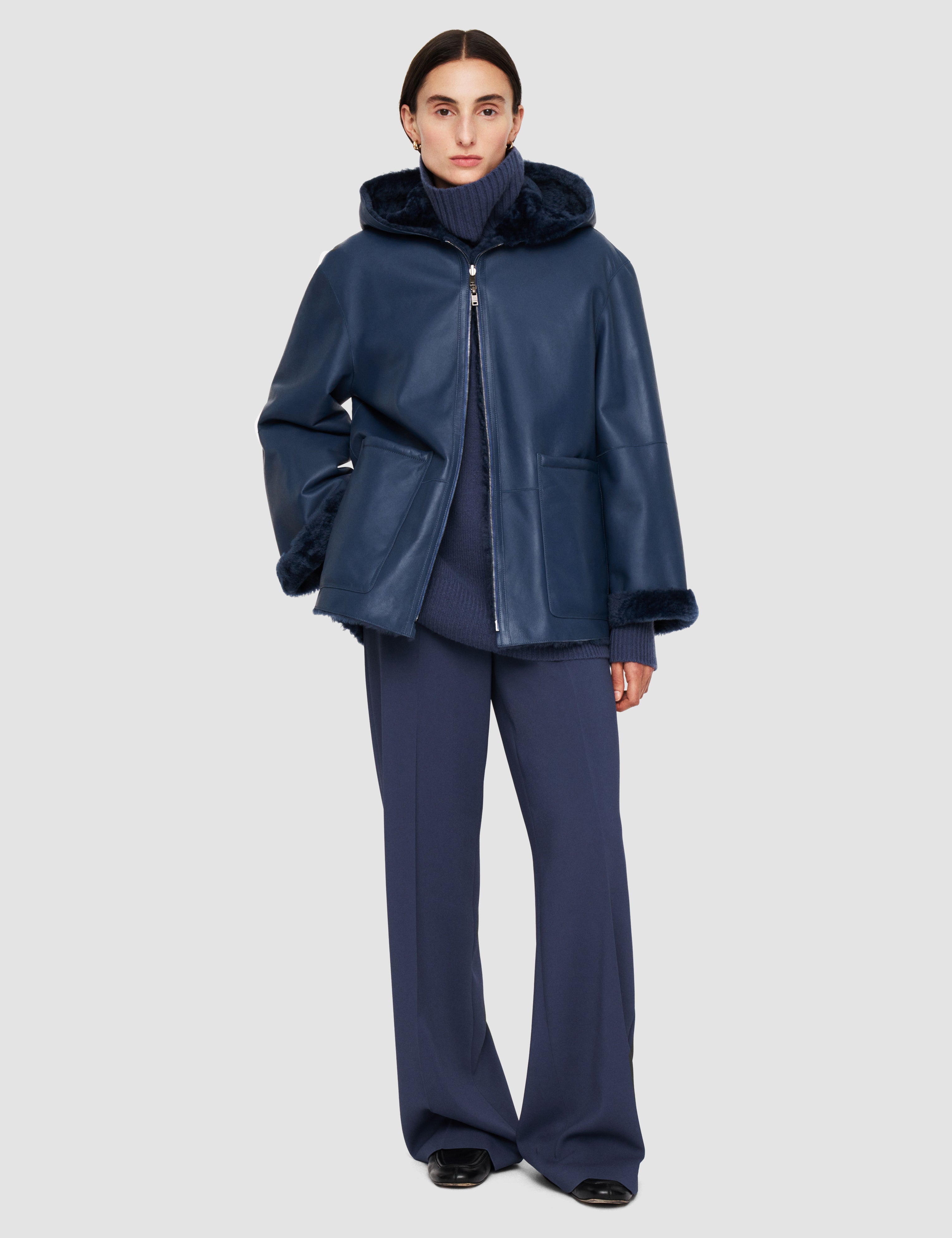 Blue Cosser Reversible Shearling Coat - Joseph