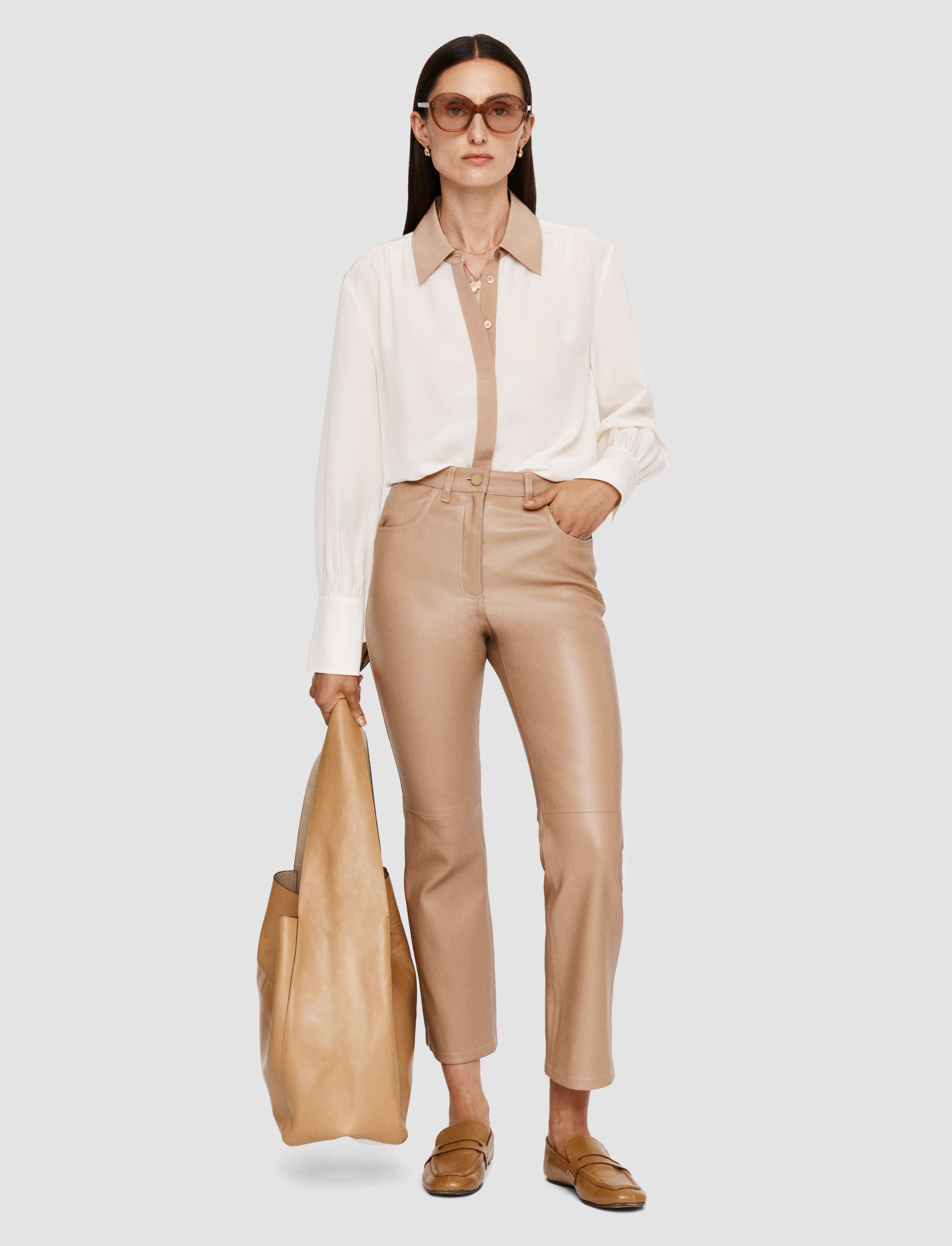 beige-pantalon-duke-en-cuir-stretch-JOSEPH