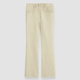 Beige Duke Leather Stretch Trousers - Joseph