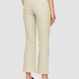 Beige Duke Leather Stretch Trousers - Joseph