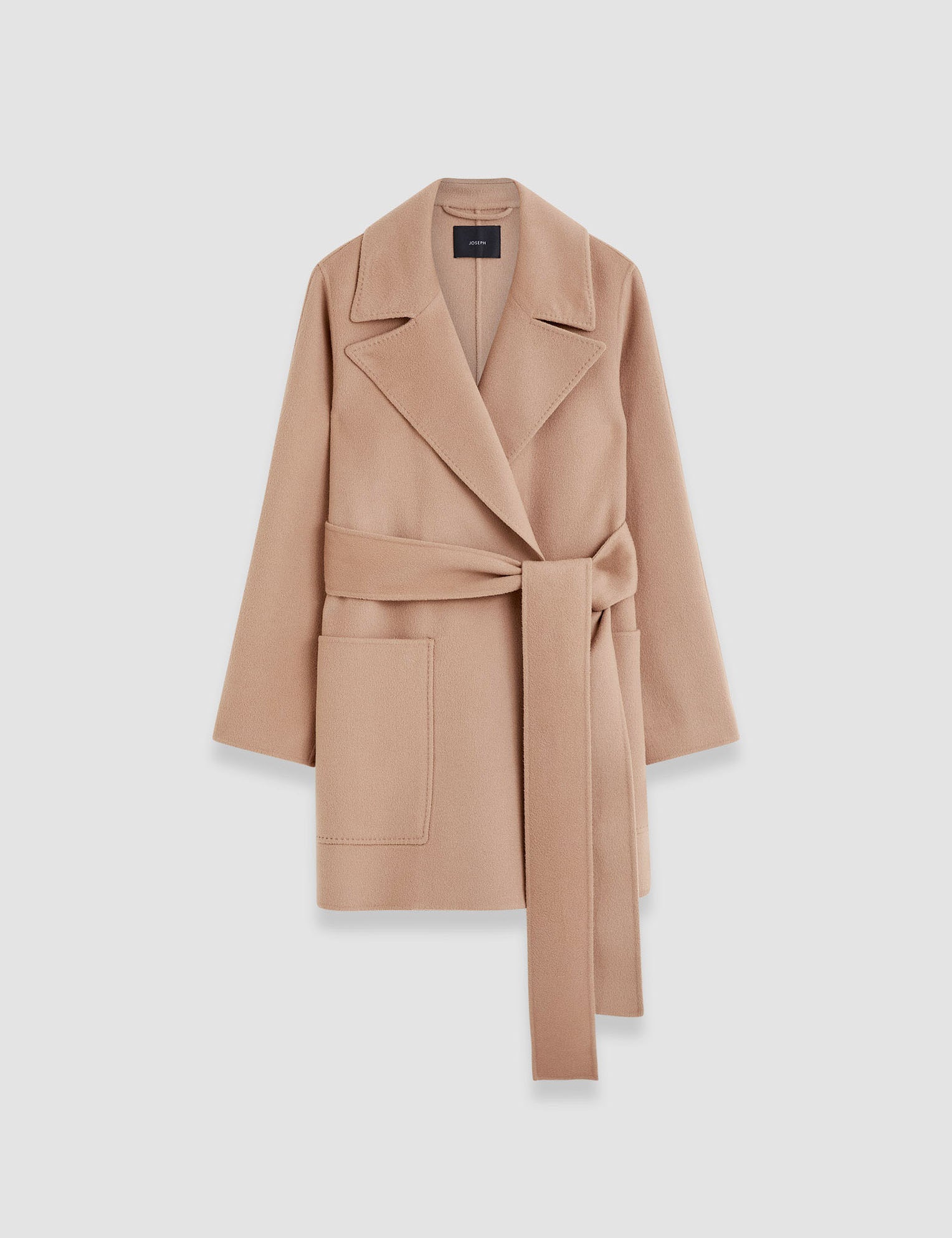 Beige Clemence Double Face Cashmere Coat - Joseph