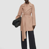 Beige Clemence Double Face Cashmere Coat - Joseph