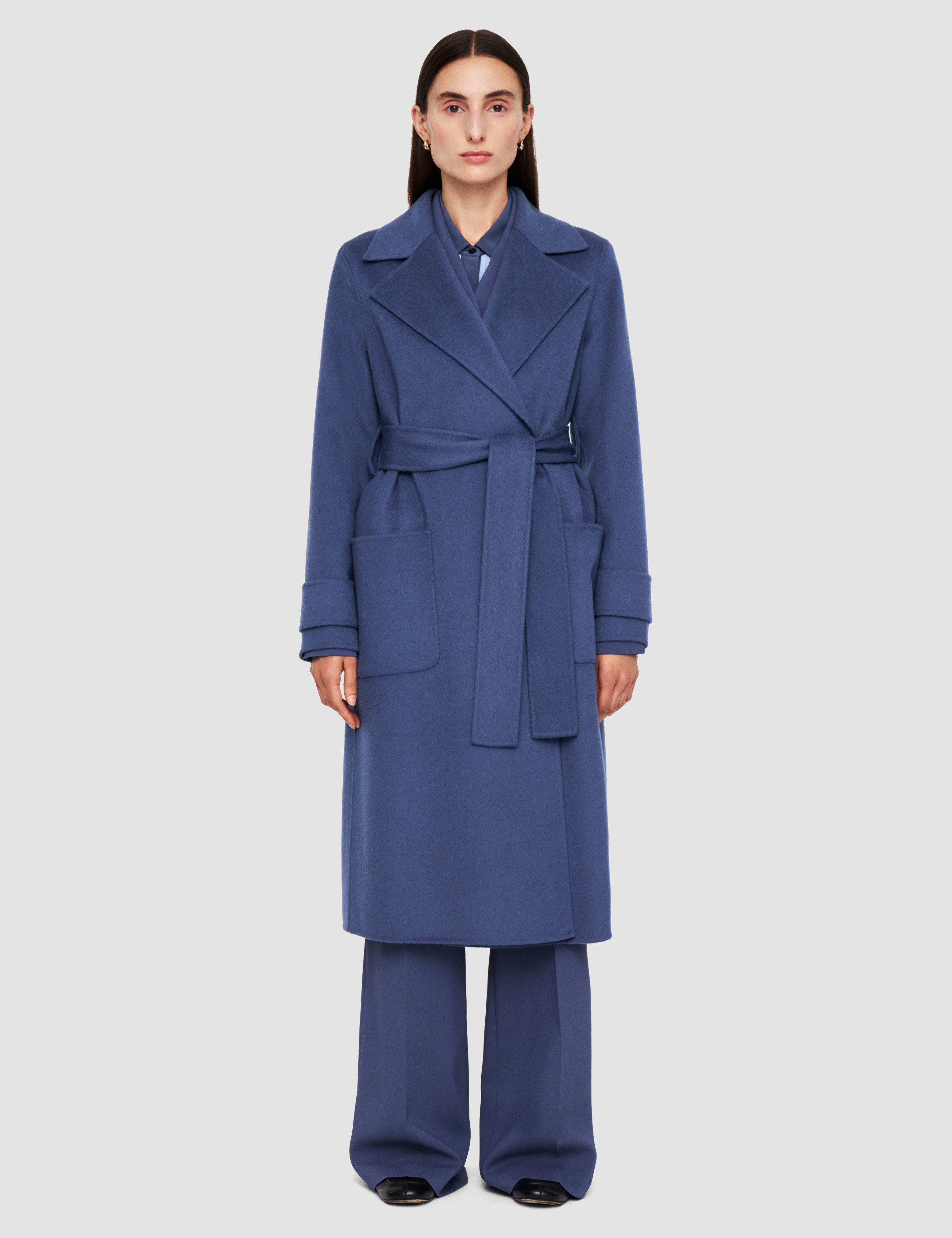 Blue Arline Double Face Cashmere Coat - Joseph