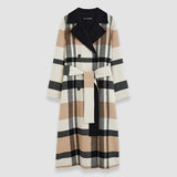 Multicolour Merton Reversible Check Wool Coat - Joseph