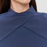 Blue Bailie Silk Crepe de Chine Blouse - Joseph