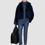 Blue Alloway Reversible Shearling Jacket - Joseph