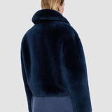 Blue Alloway Reversible Shearling Jacket - Joseph