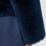 Blue Alloway Reversible Shearling Jacket - Joseph