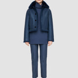 Blue Alloway Reversible Shearling Jacket - Joseph