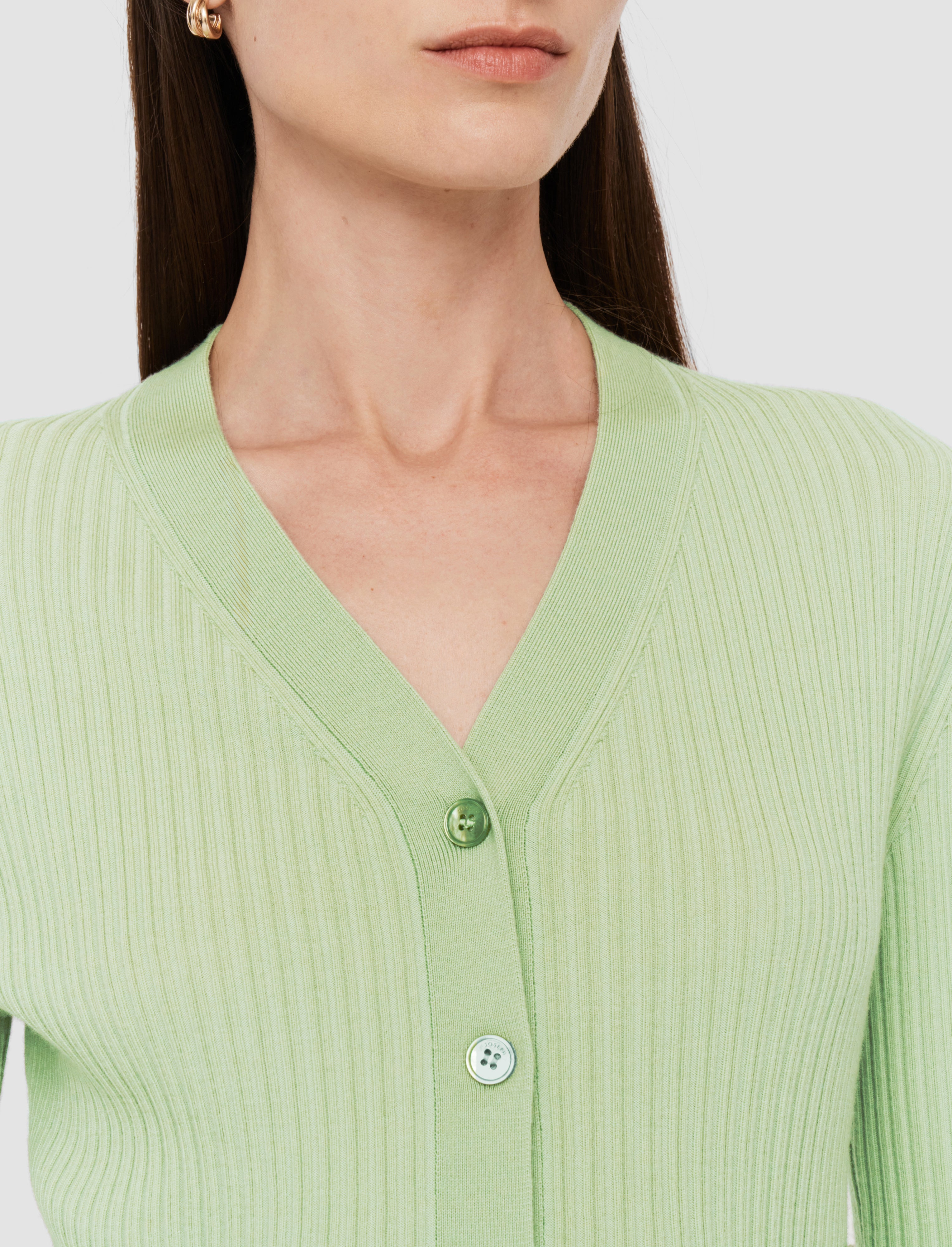 green-fine-merino-rib-cardigan-JOSEPH