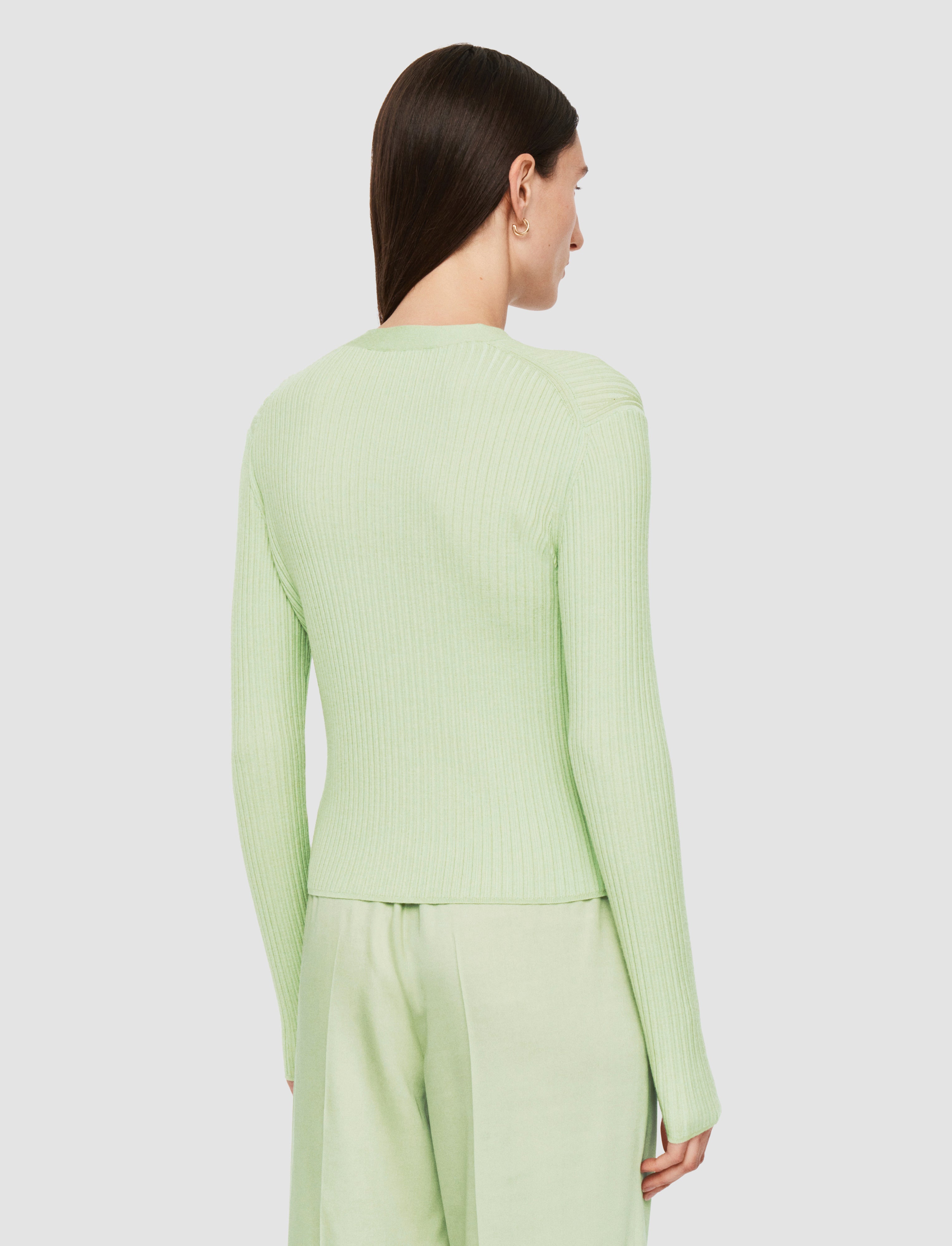 green-fine-merino-rib-cardigan-JOSEPH