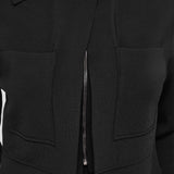 Black Milano Knit Stretch Zip Jacket - Joseph