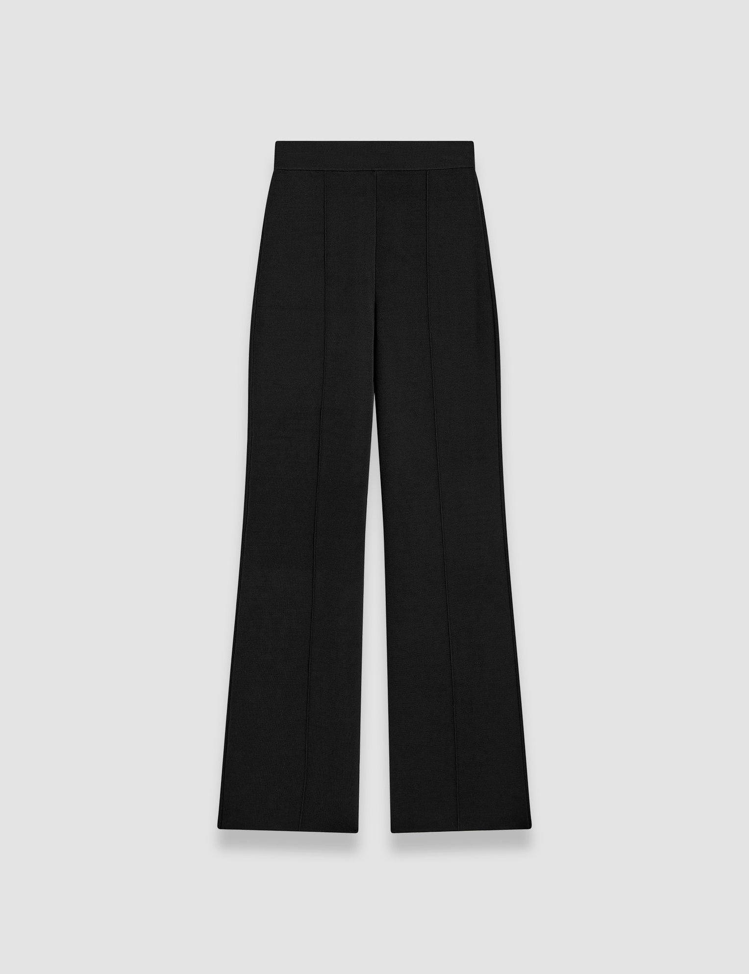 Black Milano Knit Stretch Trousers - Joseph