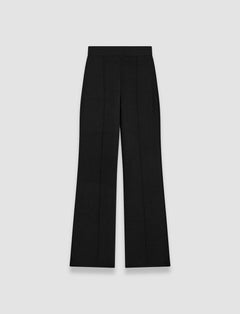 Black Milano Knit Stretch Trousers - Joseph