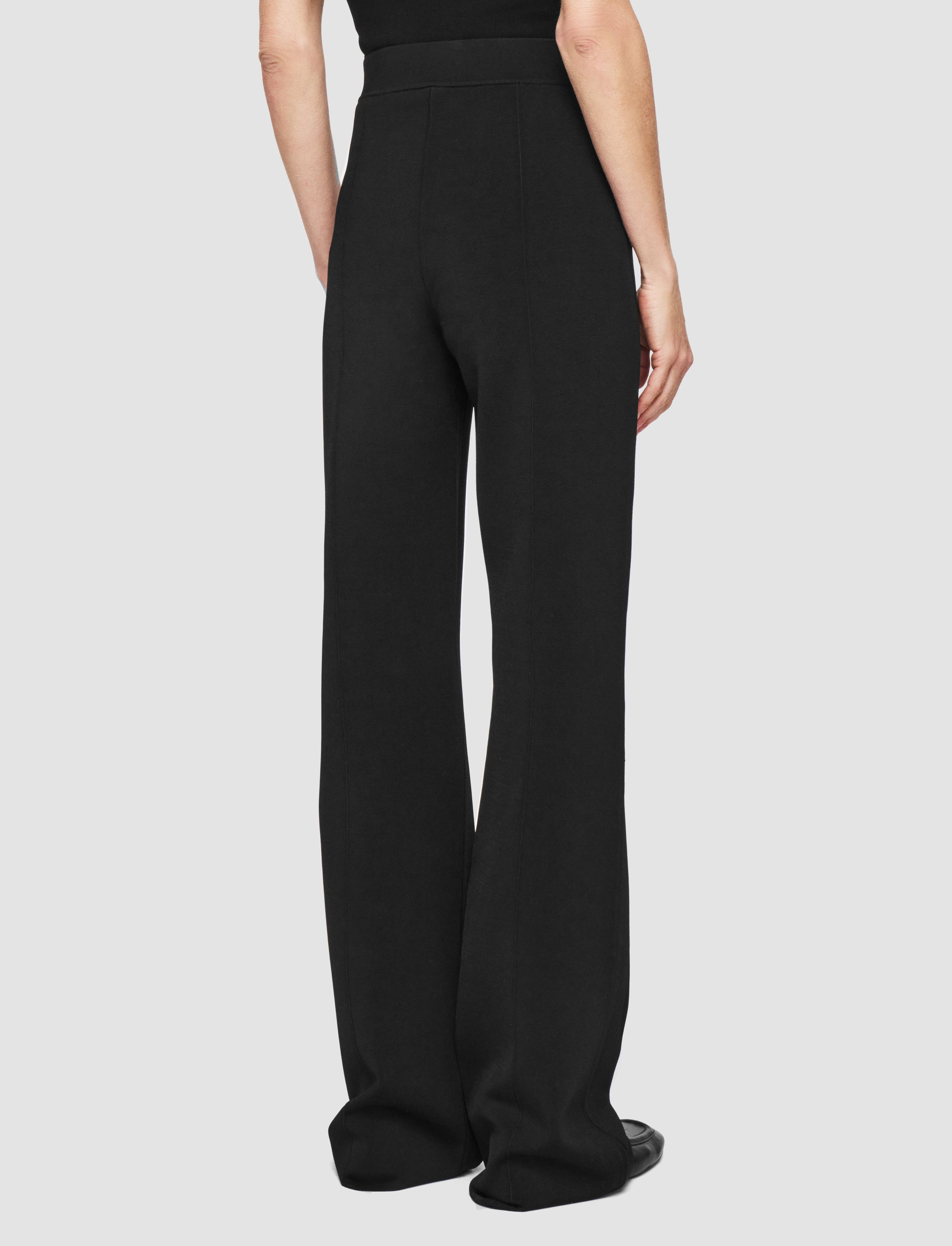 black-milano-knit-stretch-trousers-JOSEPH