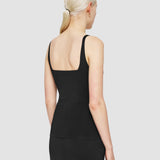 Black Milano Knit Stretch Vest Top - Joseph