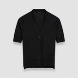 Black Superfine Cotton Silk Cardigan - Joseph