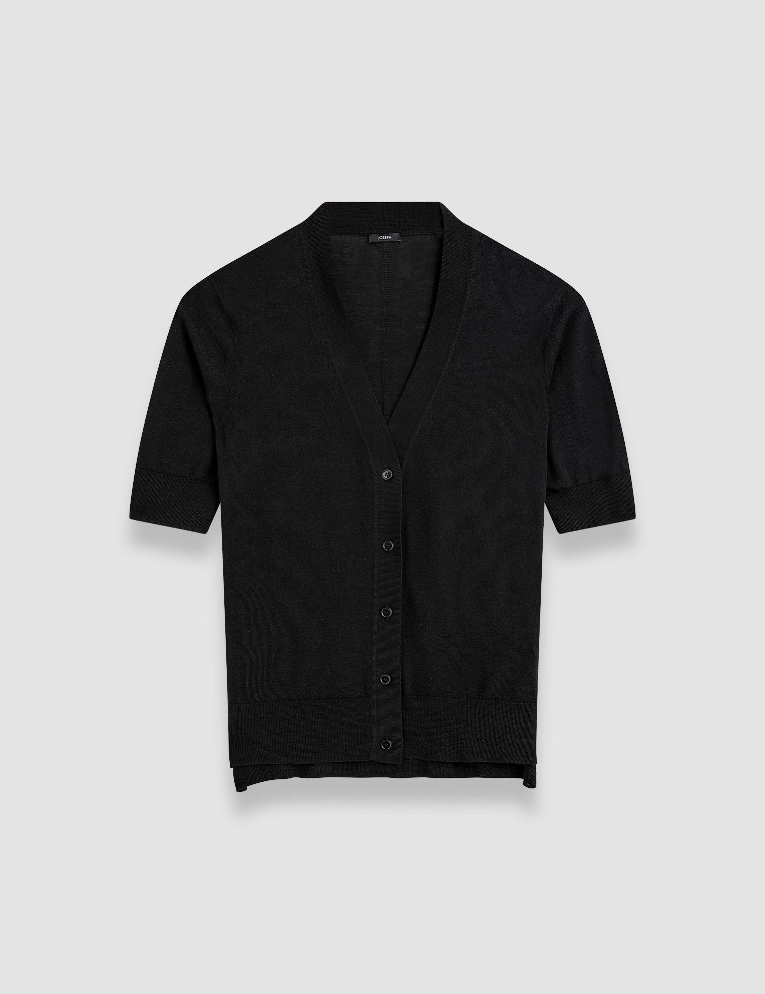 Black Superfine Cotton Silk Cardigan - Joseph