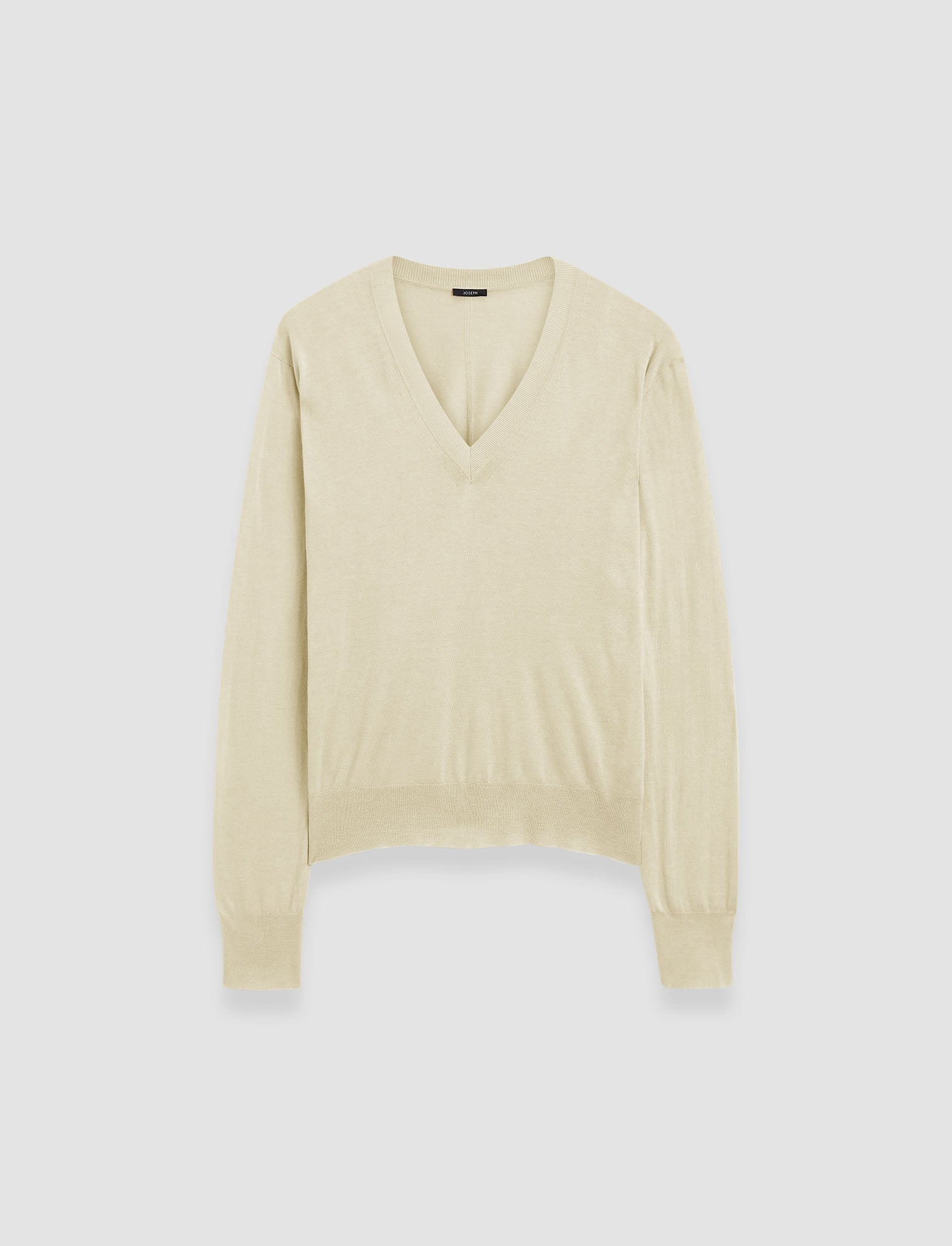 beige-pull-col-v-en-melange-de-soie-et-coton-ultra-fin-JOSEPH