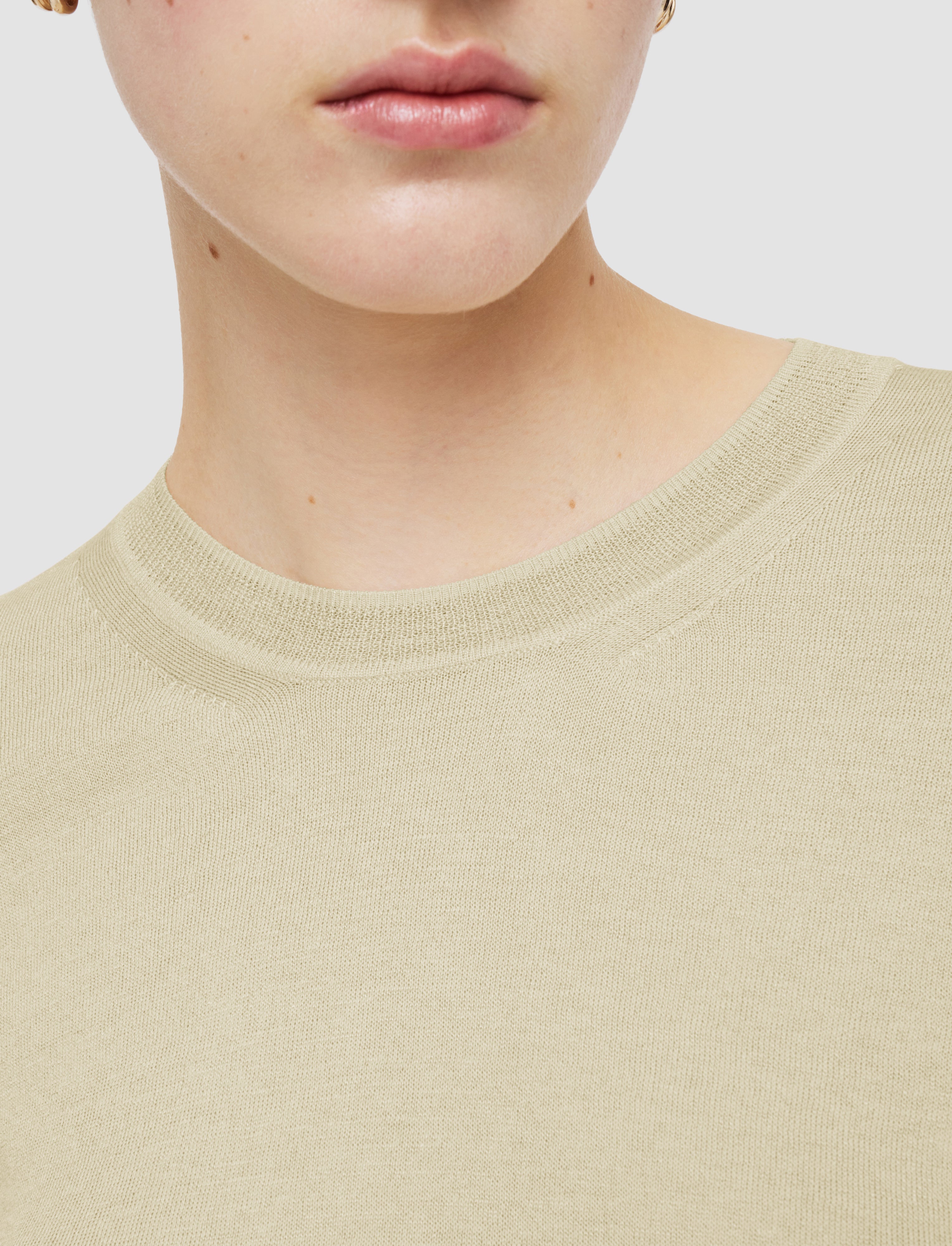 beige-superfine-cotton-silk-round-neck-jumper-JOSEPH