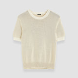 Beige Micro Stripe Knit Top - Joseph