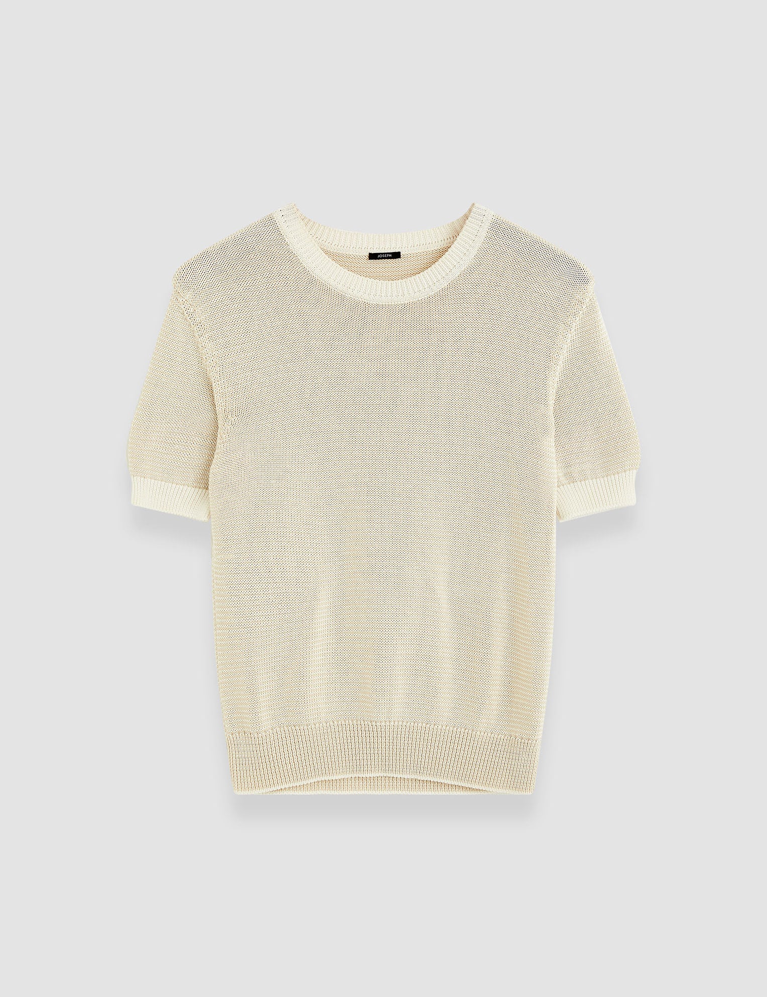 Beige Micro Stripe Knit Top - Joseph