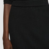 Black Gradient Stitch Skirt - Joseph