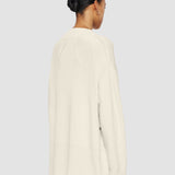 White Linen Blend Knit Jumper - Joseph