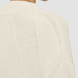 White Linen Blend Knit Jumper - Joseph