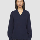 Blue Linen Blend Knit Jumper - Joseph