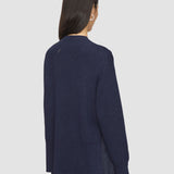 Blue Linen Blend Knit Jumper - Joseph