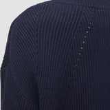 Blue Linen Blend Knit Jumper - Joseph