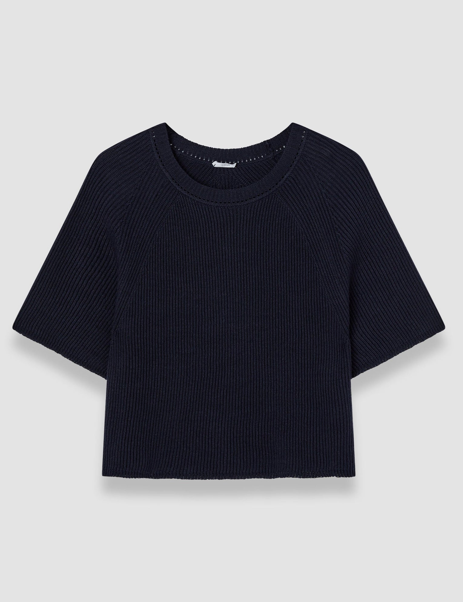 Blue Linen Blend Knit Top - Joseph